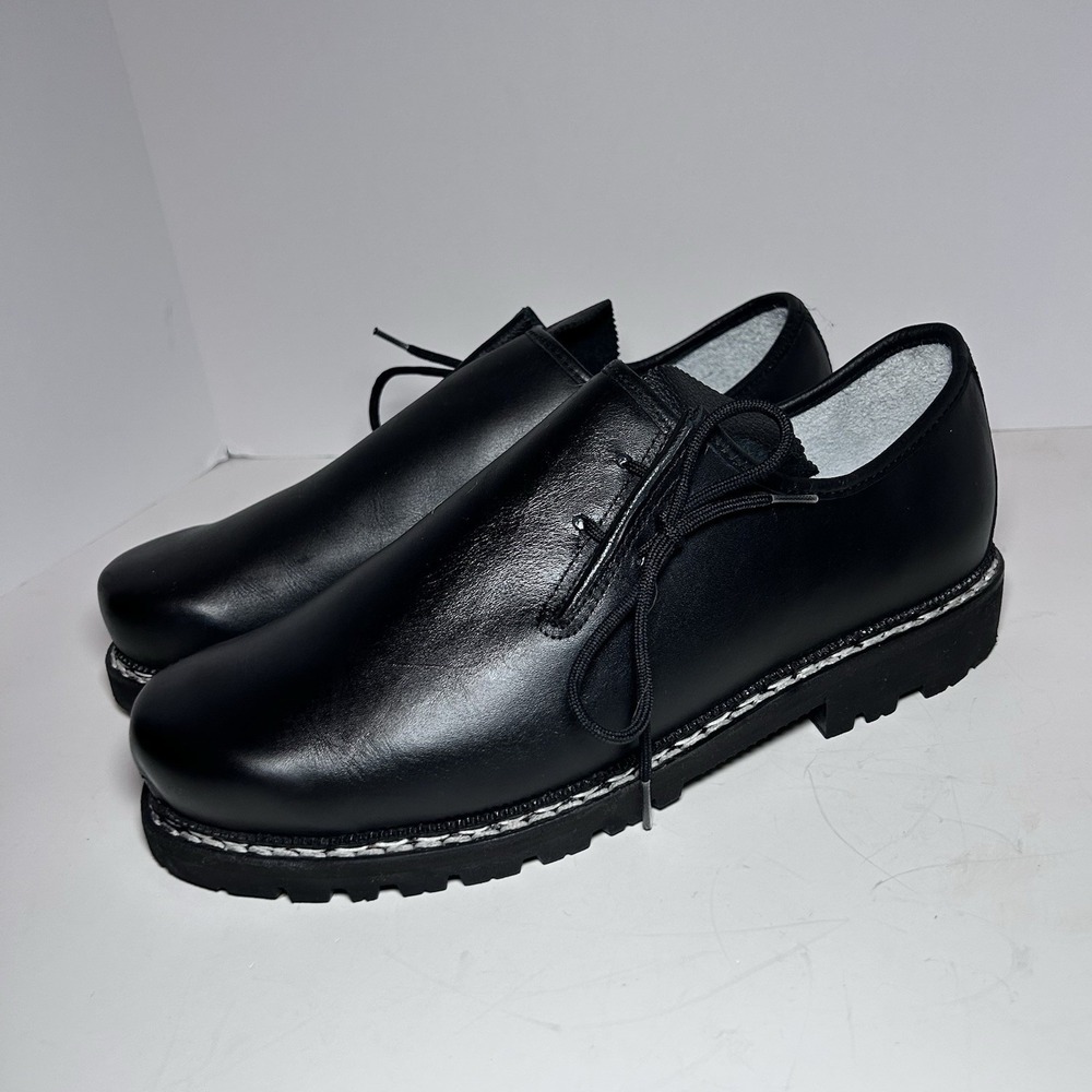 Meindl Model 86 M Traditional Haferl Shoes Men's EU 44 Black Leather Shoes
